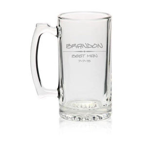 MIP Custom Personalized 27oz BEER MUG GLASS Engraved Stein ADD TEXT & IMAGES !!