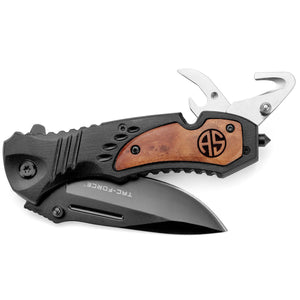 MIP Monogram Custom Engraved Personalized Tactical Rescue Knife with Bottle Opener